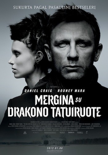Mergina su drakono tatuiruote