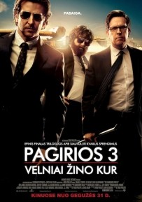 Senų draugų nepamirštantis Zachas Galifianakis į filmo „Pagirios 3: Velniai žino kur“ premjerą atsivedė buvusią benamę