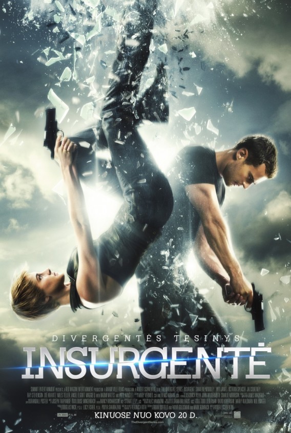 Veiksmo prisotintame „Divergentės“ tęsinyje „Insurgentė“ Shailene Woodley ir Kate Winslet herojės vėl susirems