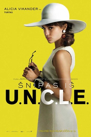Madinguose Guy Ritchie filmo „Šnipas iš U.N.C.L.E.“ plakatuose – elegantiški iš...
