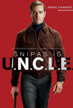 Rusų superagentu filme „Šnipas iš U.N.C.L.E.“ tapęs Armie Hammeris  filmavimų m...