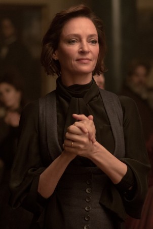 Siaubo trileryje „Vartai į anapus“ suvaidinusi Uma Thurman papasakojo, kaip ren...