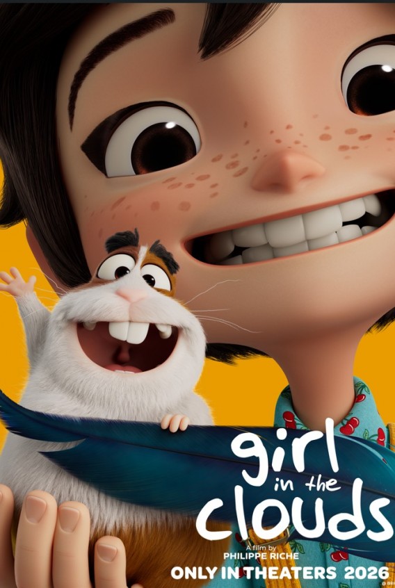 Meitene mākoņos